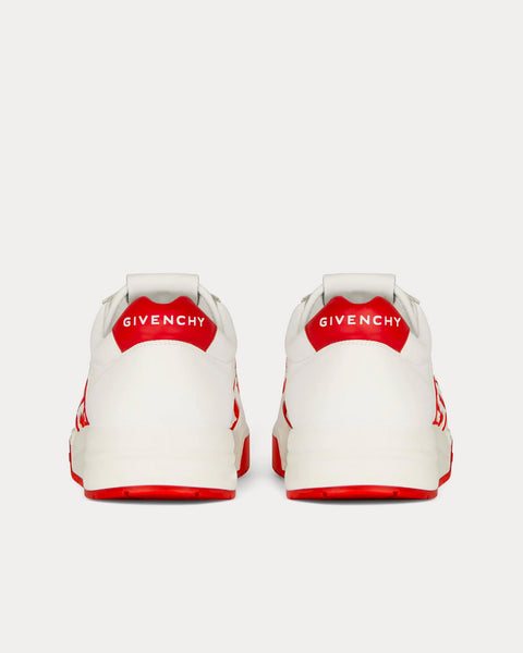 G4 Leather White / Red Low Top Sneakers