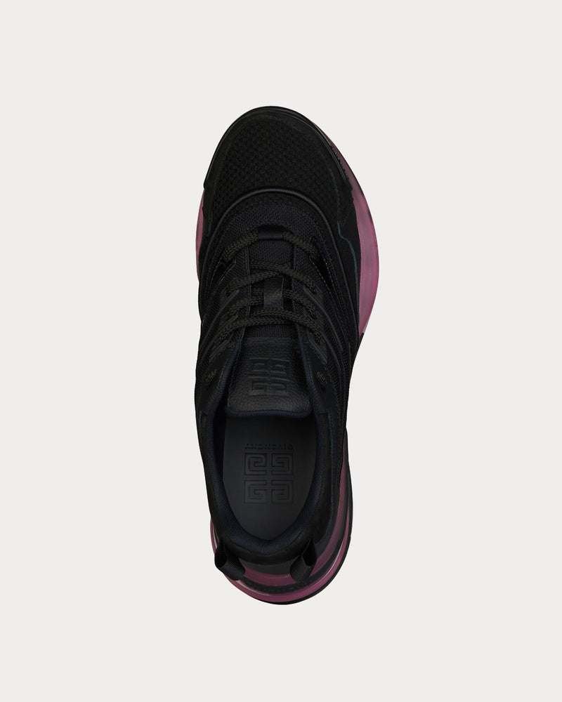 Givenchy GIV 1 Leather and Mesh Black Low Top Sneakers - 4