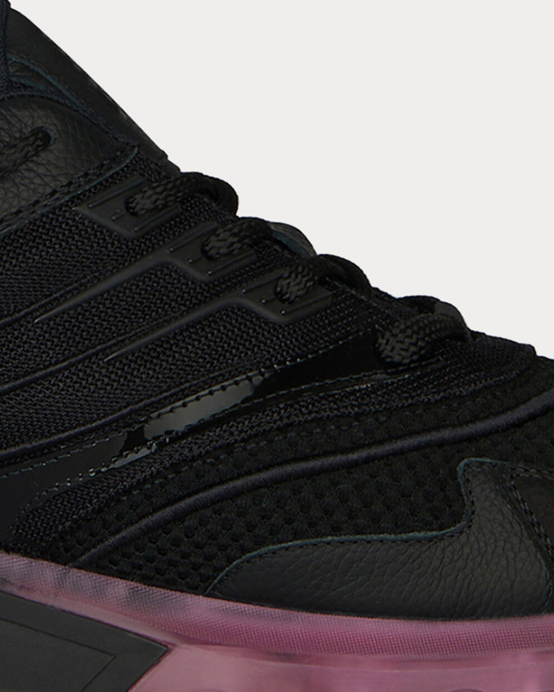 Givenchy GIV 1 Leather and Mesh Black Low Top Sneakers - 6