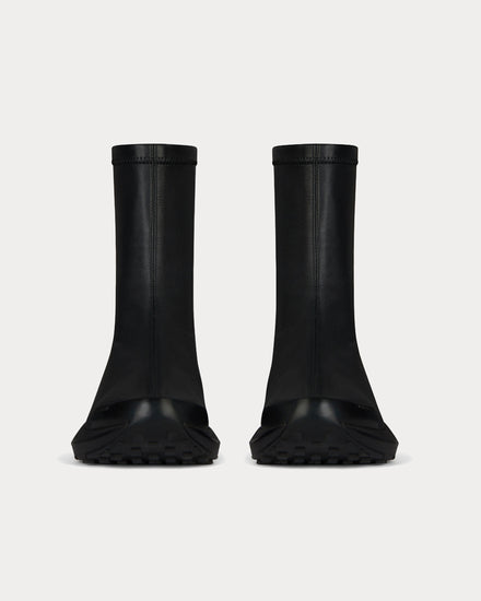 Givenchy GIV 1 Socks in Stretch Leather Black High Top Sneakers - 2