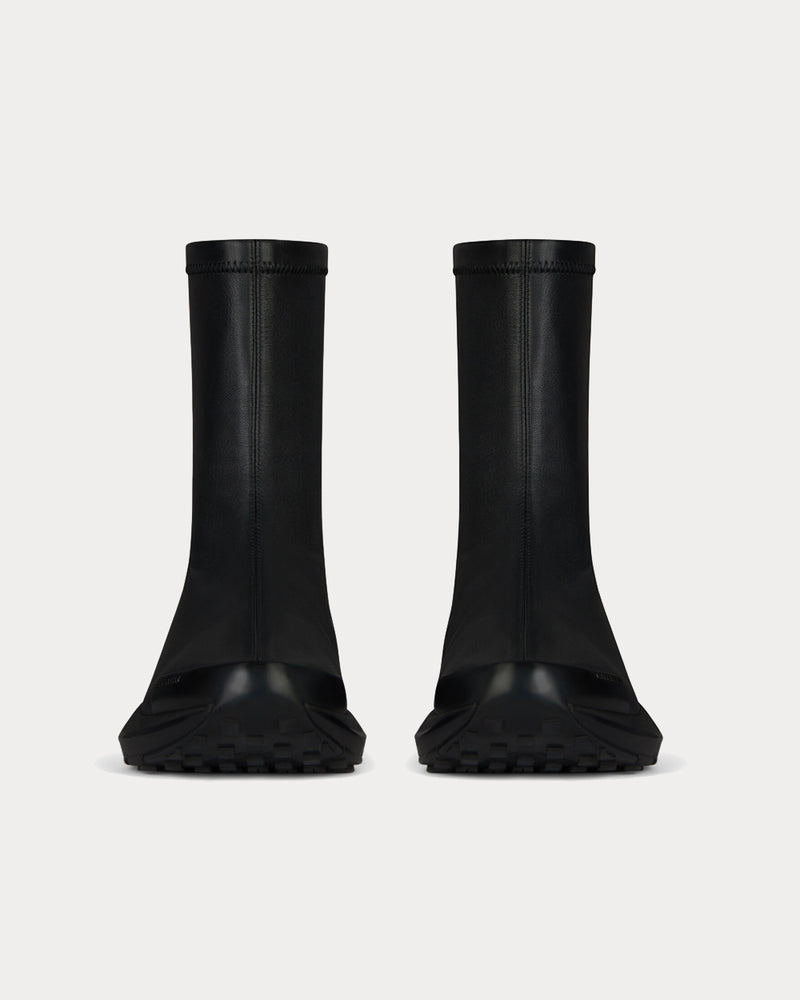 Givenchy GIV 1 Socks in Stretch Leather Black High Top Sneakers - 2