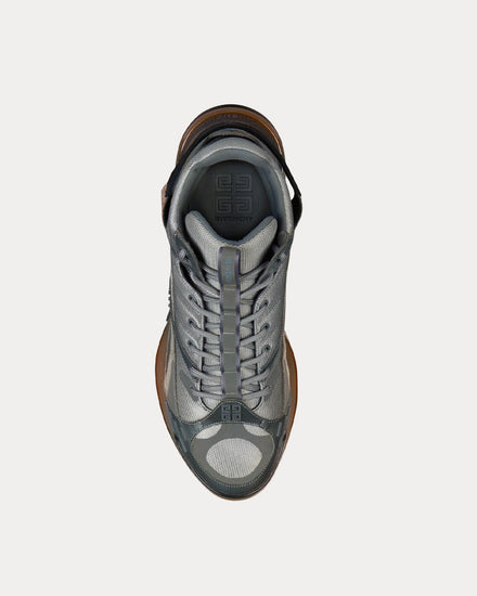 Givenchy GIV 1 TR Mesh, Suede & Leather Graphite High Top Sneakers - 2