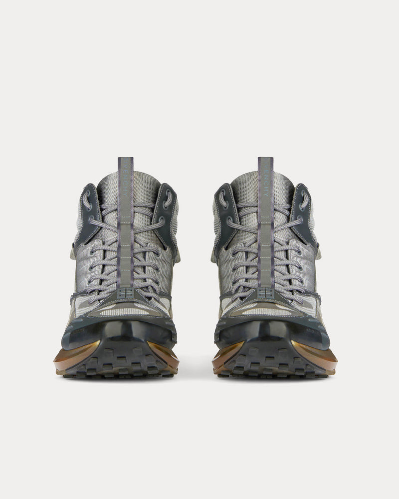 Givenchy GIV 1 TR Mesh, Suede & Leather Graphite High Top Sneakers - 3