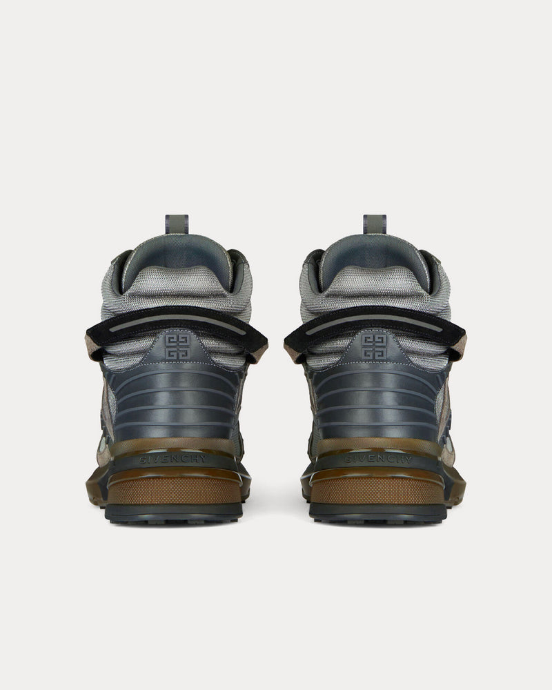 Givenchy GIV 1 TR Mesh, Suede & Leather Graphite High Top Sneakers - 4