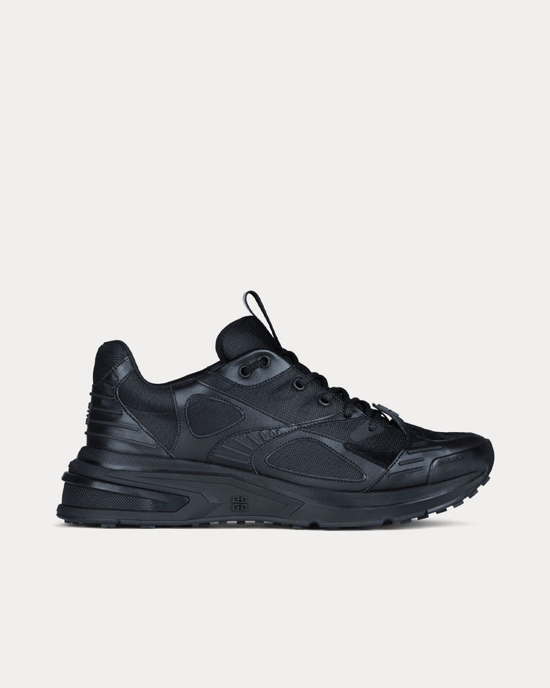 Givenchy GIV 1 TR Mesh, Suede & Leather Black Low Top Sneakers - 1