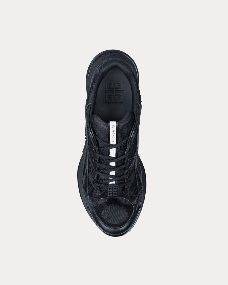 Givenchy GIV 1 TR Mesh, Suede & Leather Black Low Top Sneakers - 2
