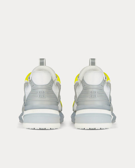 Givenchy GIV 1 TR Mesh, Suede & Leather Grey / White / Yellow Low Top Sneakers - 4