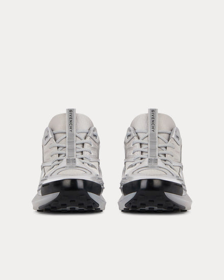 Givenchy GIV 1 TR Mesh & Metallized Leather Silver Low Top Sneakers - 3