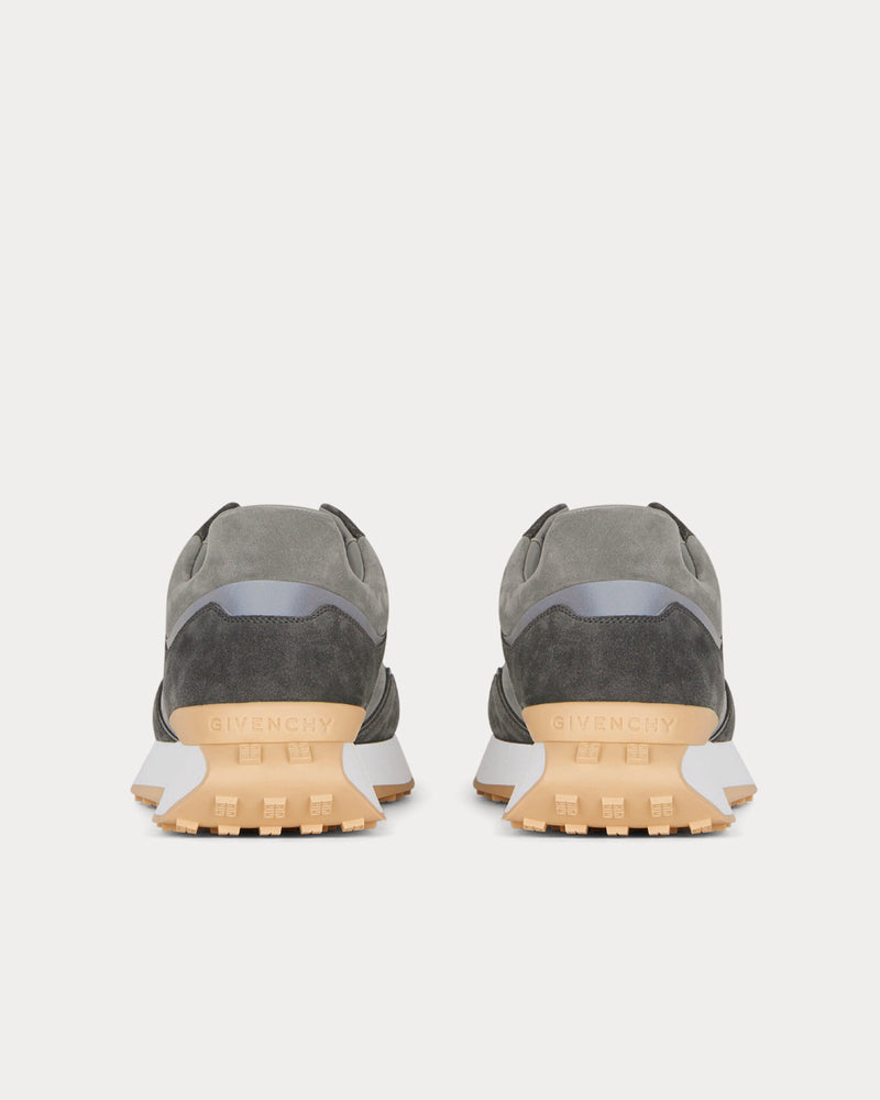 Givenchy GIV Runner Suede & Leather Light Grey / Dark Grey Low Top Sneakers - 4