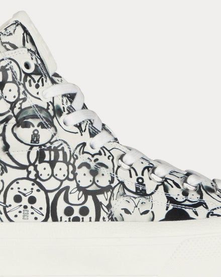 Givenchy x Chito City with Tag Effect Prints White High Top Sneakers - 6