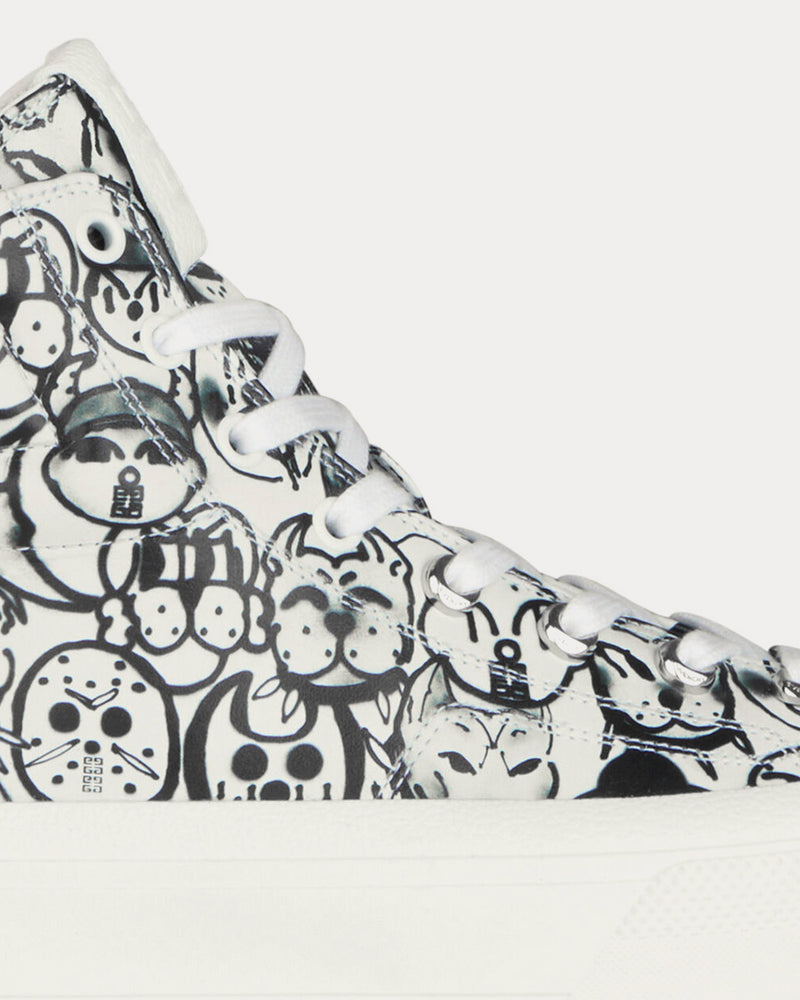 Givenchy x Chito City with Tag Effect Prints White High Top Sneakers - 6