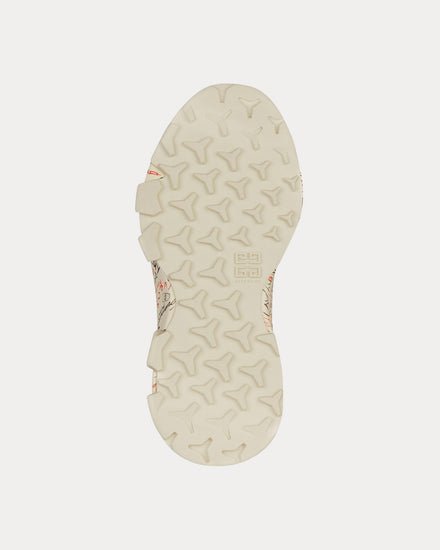 Givenchy Monumental Mallow Graffiti Print Rubber Multicolour Slip On Sneakers - 5