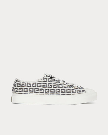 Givenchy Sneakers City in 4G Jacquard Black & White Low Top Sneakers - 1
