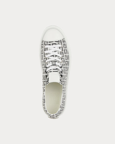 Givenchy Sneakers City in 4G Jacquard Black & White Low Top Sneakers - 3