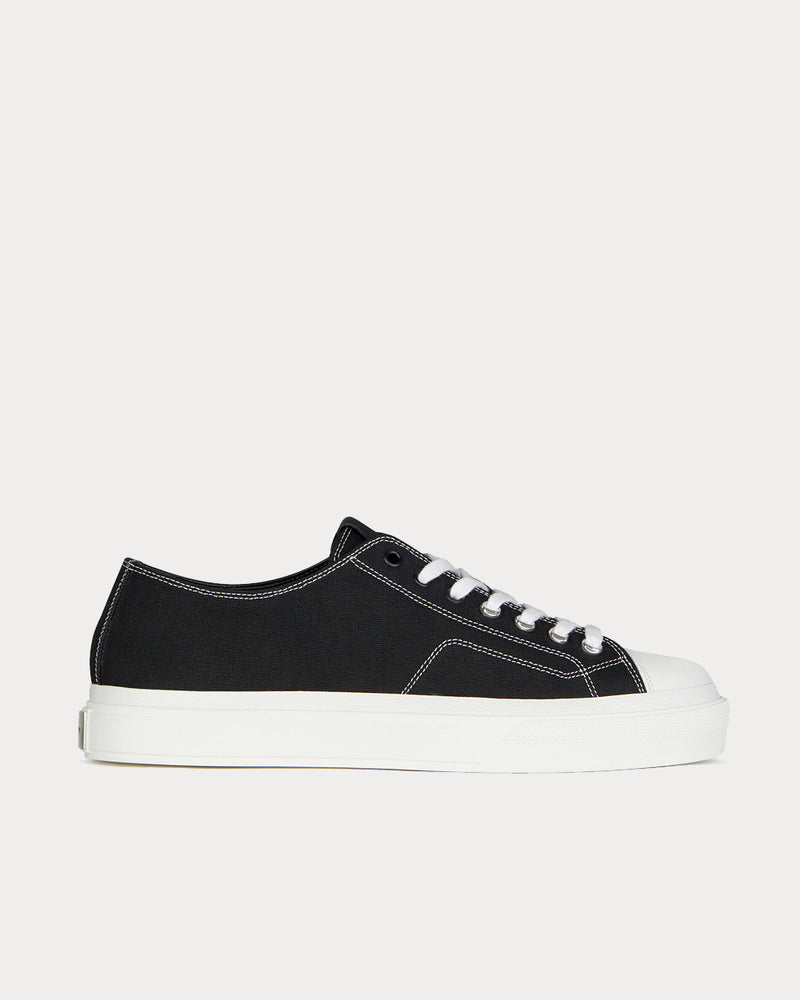 Givenchy Sneakers City in Canvas and Leather Black Low Top Sneakers - 1