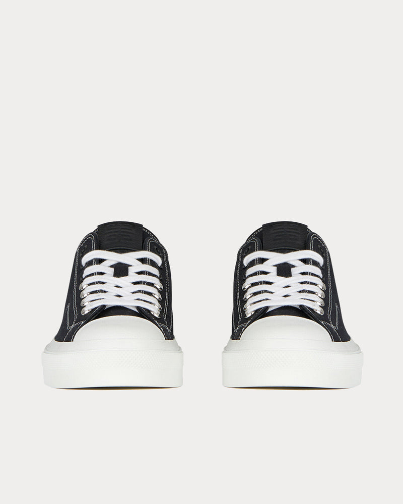 Givenchy Sneakers City in Canvas and Leather Black Low Top Sneakers - 2