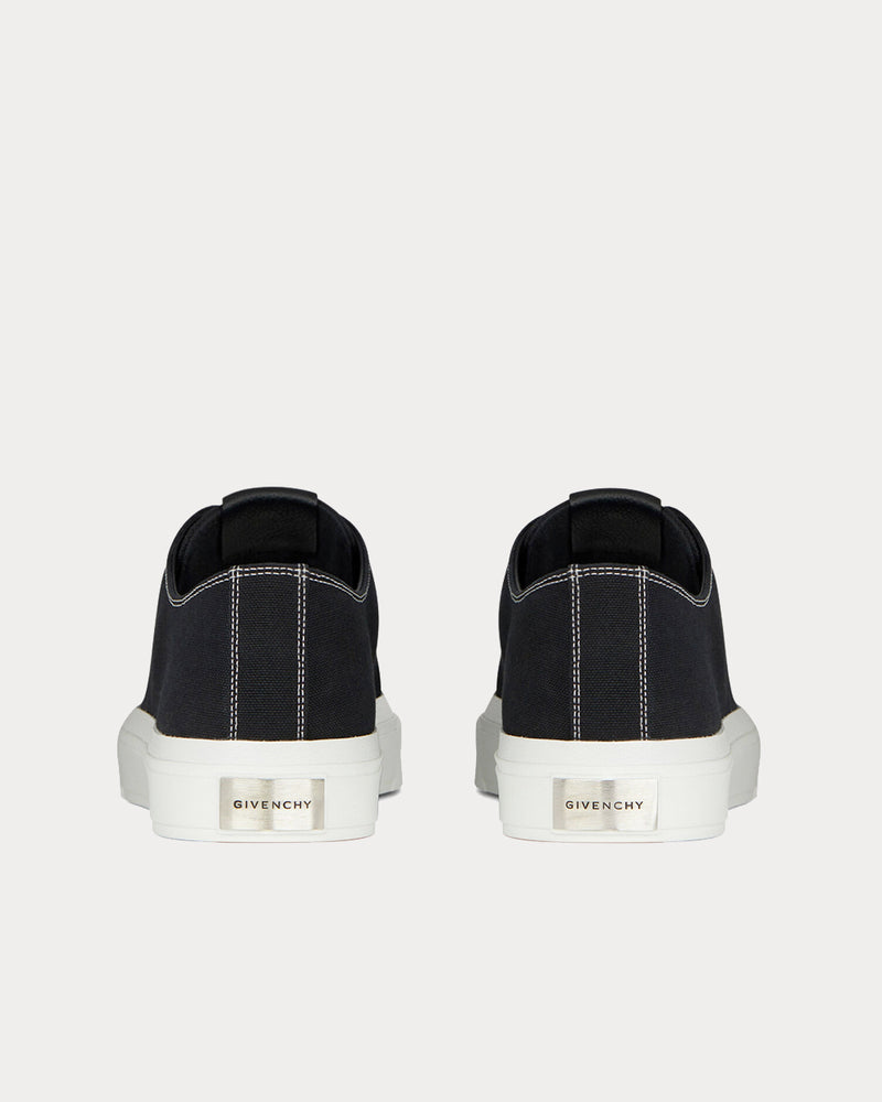 Givenchy Sneakers City in Canvas and Leather Black Low Top Sneakers - 3