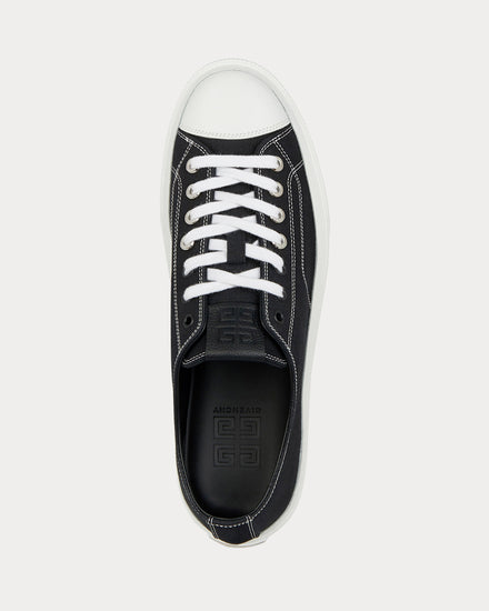 Givenchy Sneakers City in Canvas and Leather Black Low Top Sneakers - 4