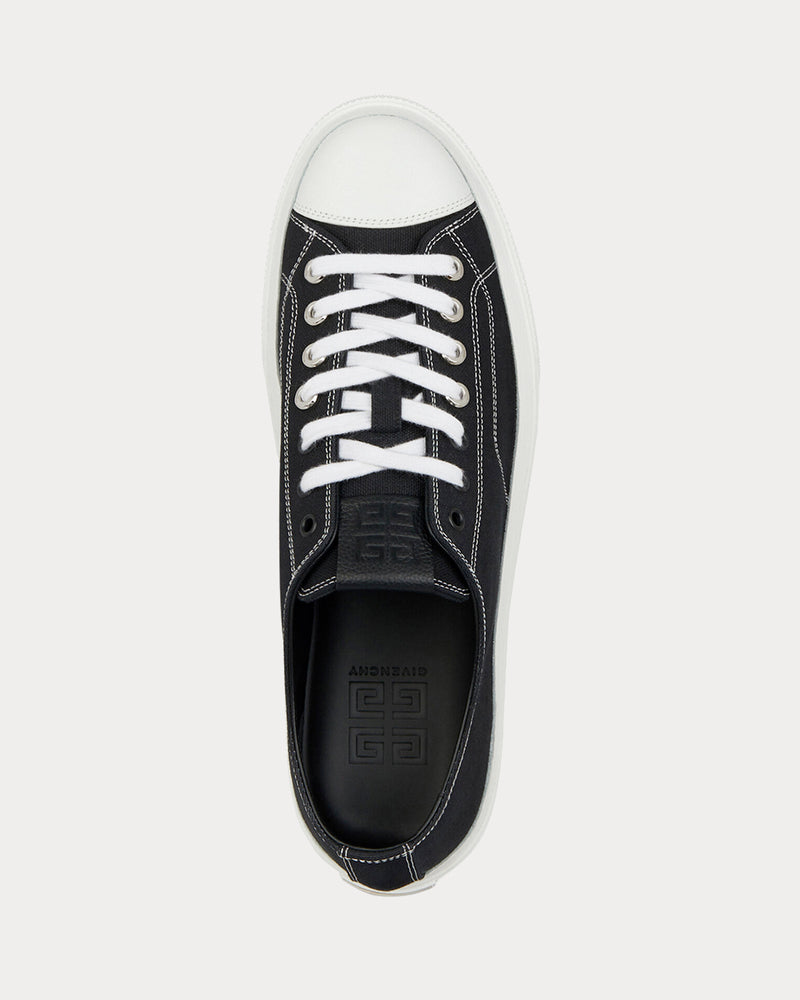 Givenchy Sneakers City in Canvas and Leather Black Low Top Sneakers - 4