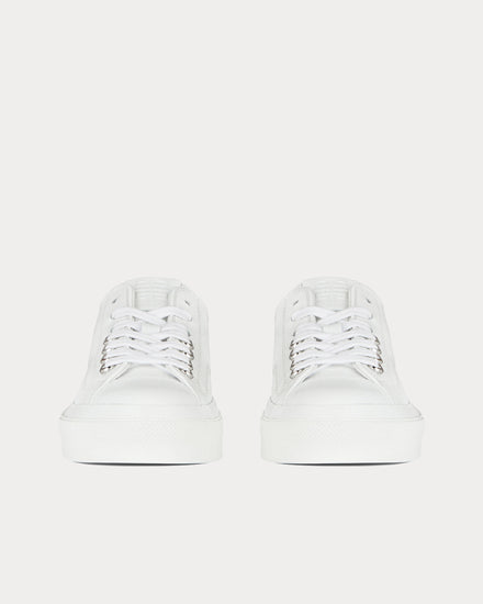 Givenchy Sneakers City in Grained Leather White Low Top Sneakers - 2