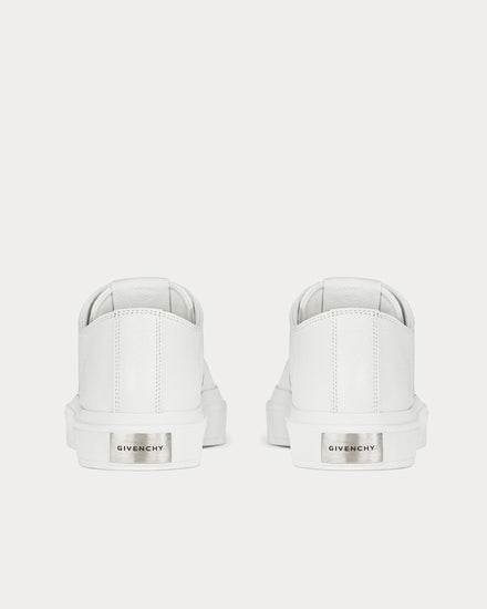 Givenchy Sneakers City in Grained Leather White Low Top Sneakers - 3