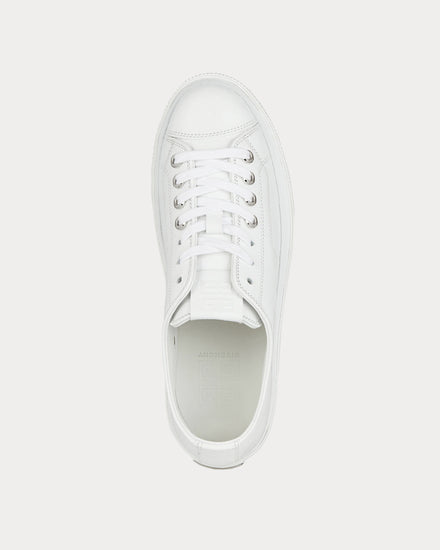 Givenchy Sneakers City in Grained Leather White Low Top Sneakers - 4
