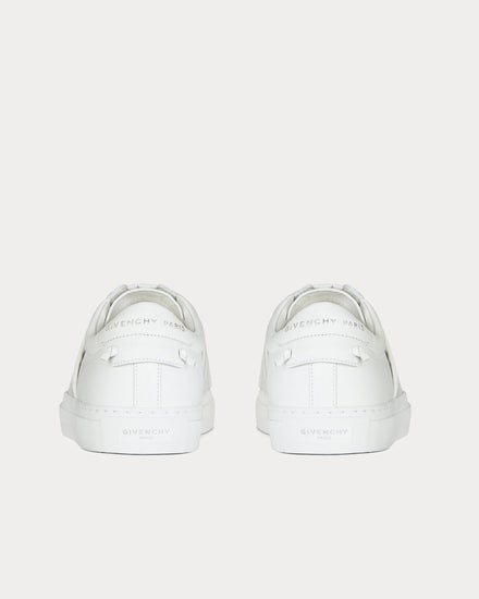 Givenchy Crocodile Effect Webbing White Low Top Sneakers - 4