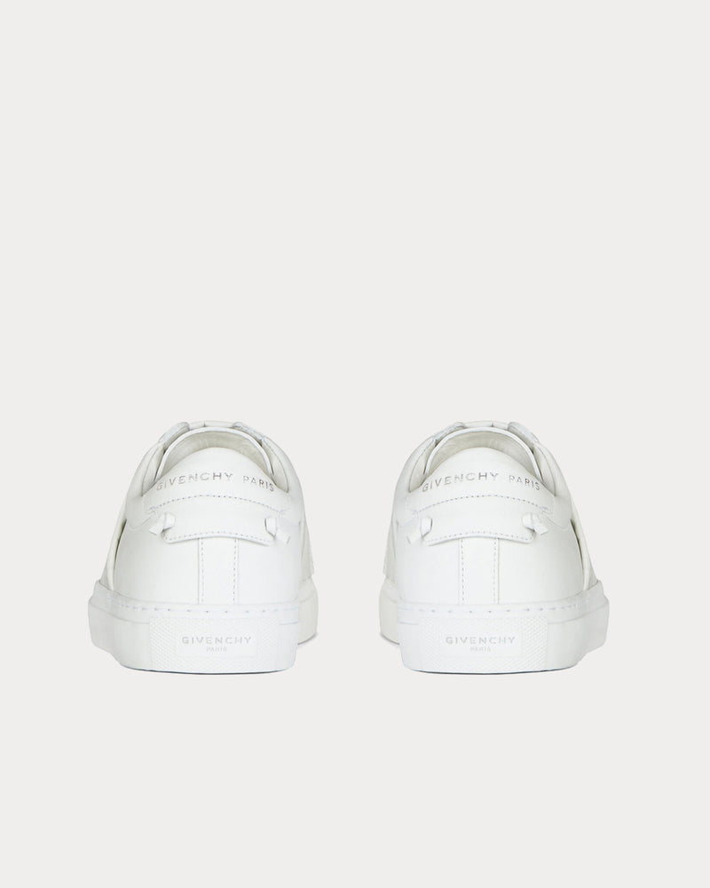 Givenchy Crocodile Effect Webbing White Low Top Sneakers - 4