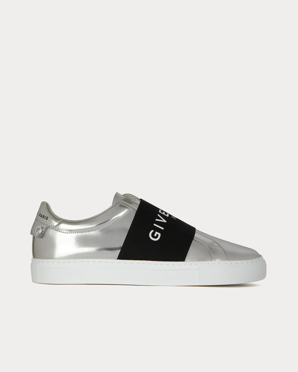 Givenchy Mirror Effect Webbing Silver Low Top Sneakers Sneak in