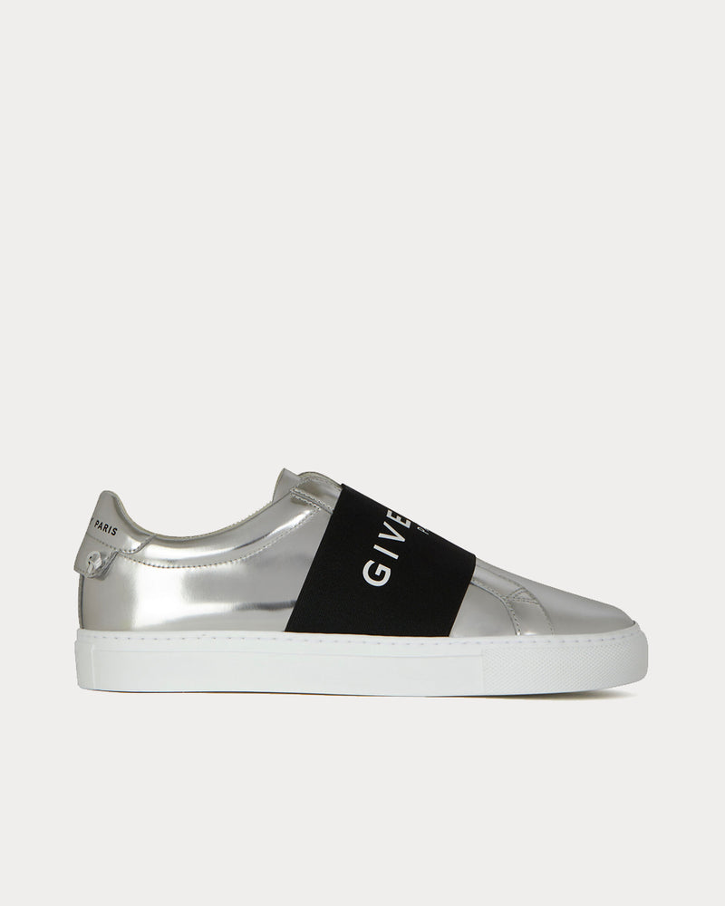 Givenchy Mirror Effect Webbing Silver Low Top Sneakers - 1
