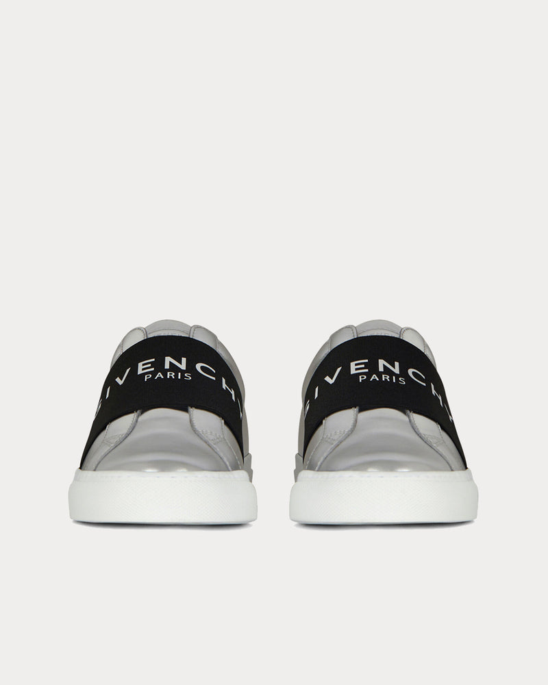Givenchy Mirror Effect Webbing Silver Low Top Sneakers - 2
