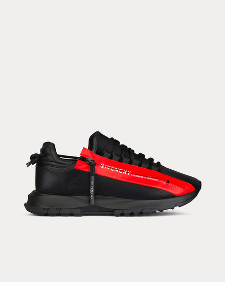 Givenchy Spectre Perforated Leather With Zip Black Low Top Sneakers - 1