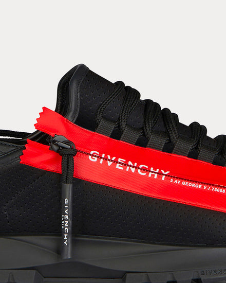 Givenchy Spectre Perforated Leather With Zip Black Low Top Sneakers - 6