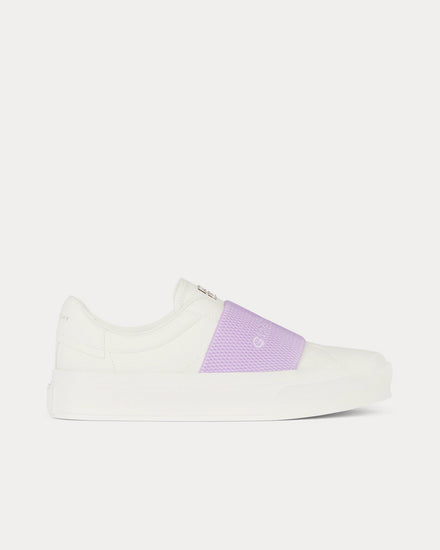 Givenchy City Sport White / Lilac Slip On Sneakers - 1
