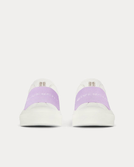 Givenchy City Sport White / Lilac Slip On Sneakers - 3