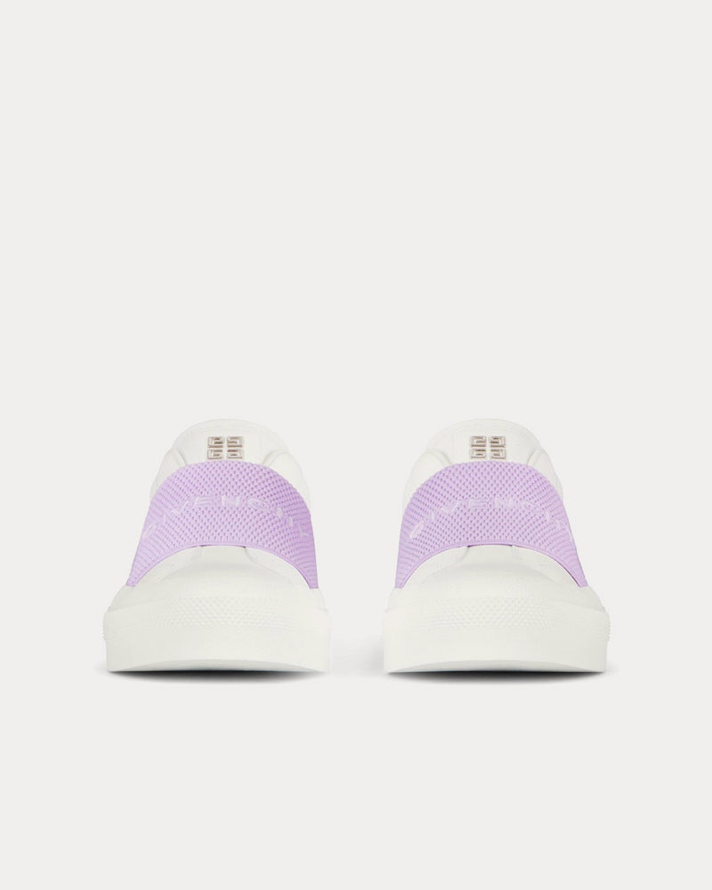 Givenchy City Sport White / Lilac Slip On Sneakers - 3