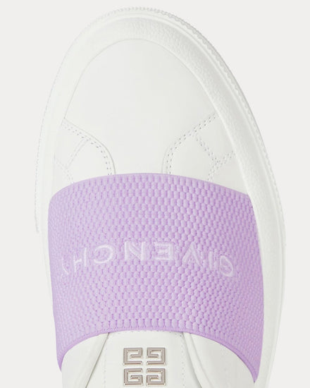 Givenchy City Sport White / Lilac Slip On Sneakers - 6