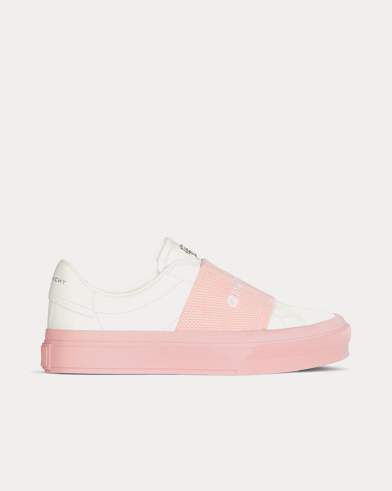 Givenchy Leather White / Pink Slip On Sneakers - 1