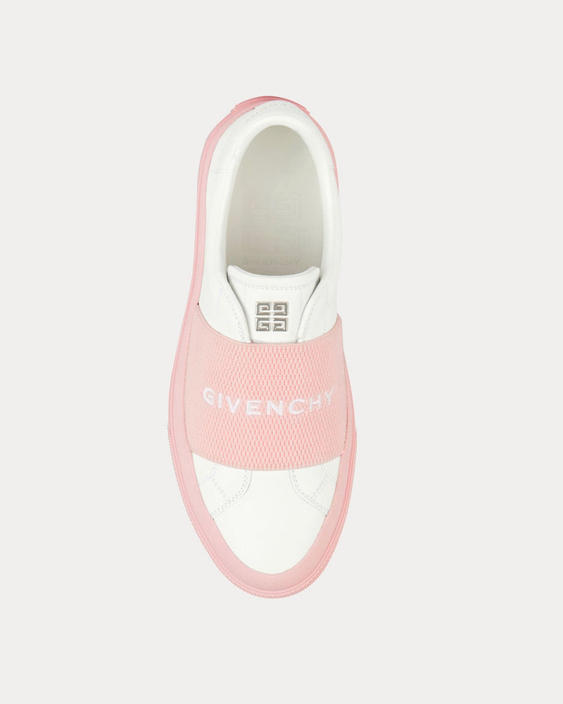Givenchy Leather White / Pink Slip On Sneakers - 2