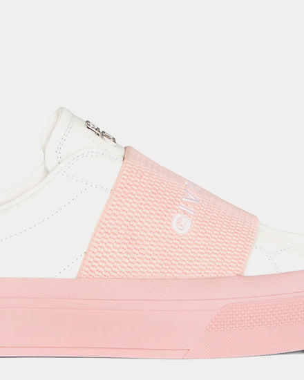 Givenchy Leather White / Pink Slip On Sneakers - 6