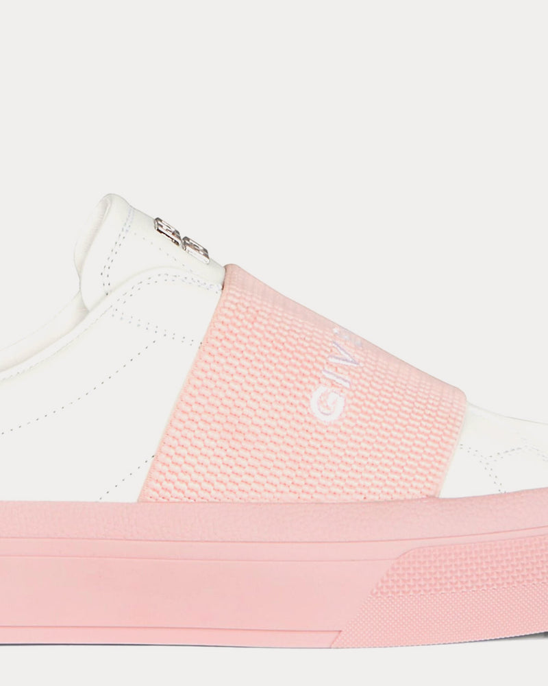 Givenchy Leather White / Pink Slip On Sneakers - 6