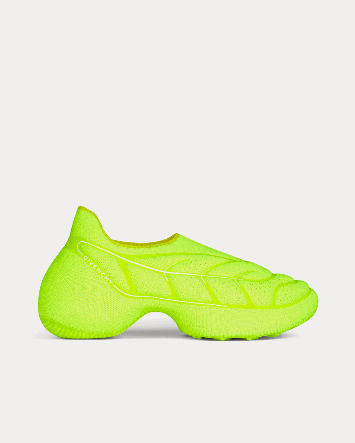 Givenchy Women's TK-360+ Knit Fluo Yellow / White Slip On