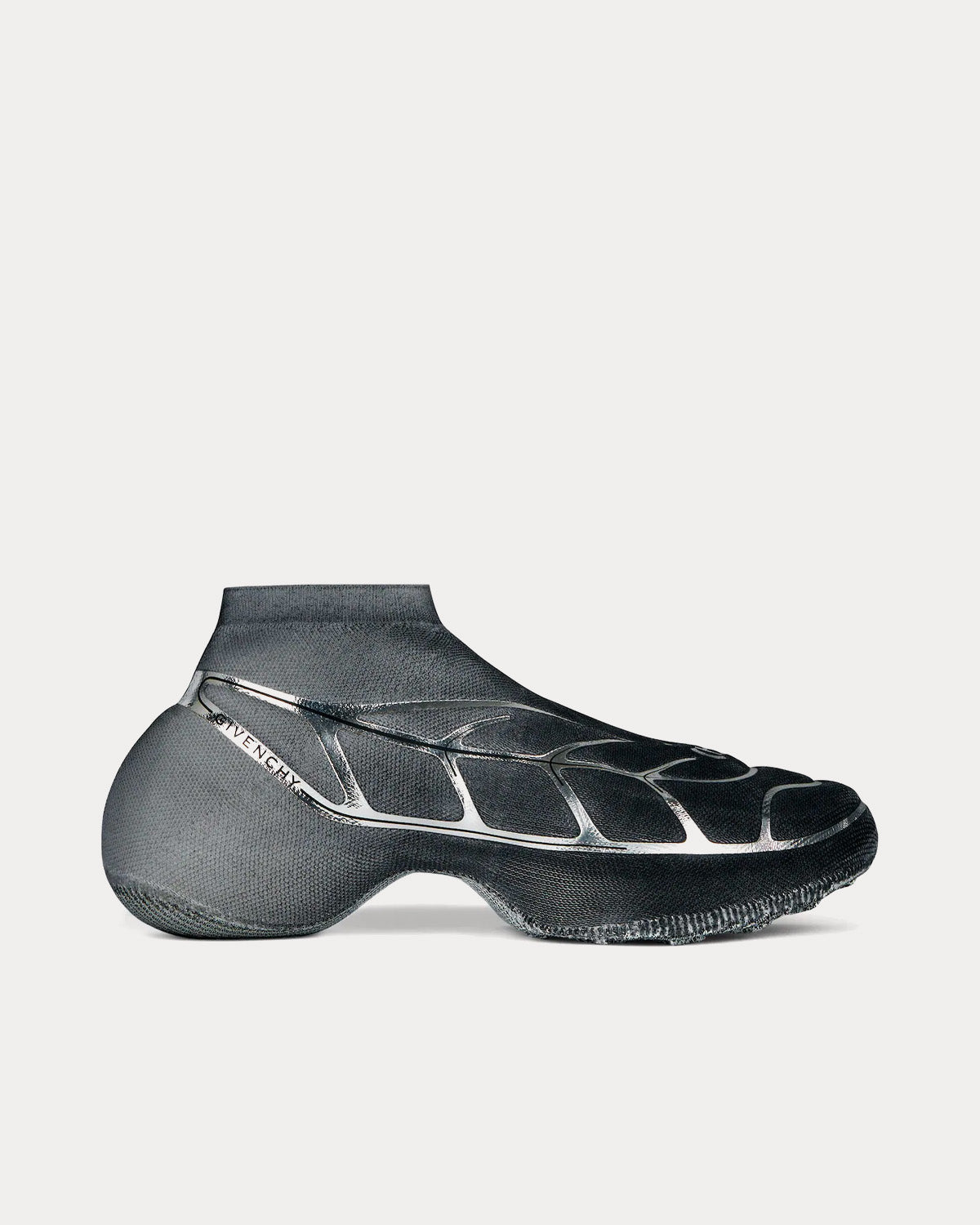 Givenchy x BSTROY - TK-360+ Mid Mesh Black / Silvery Slip On Sneakers