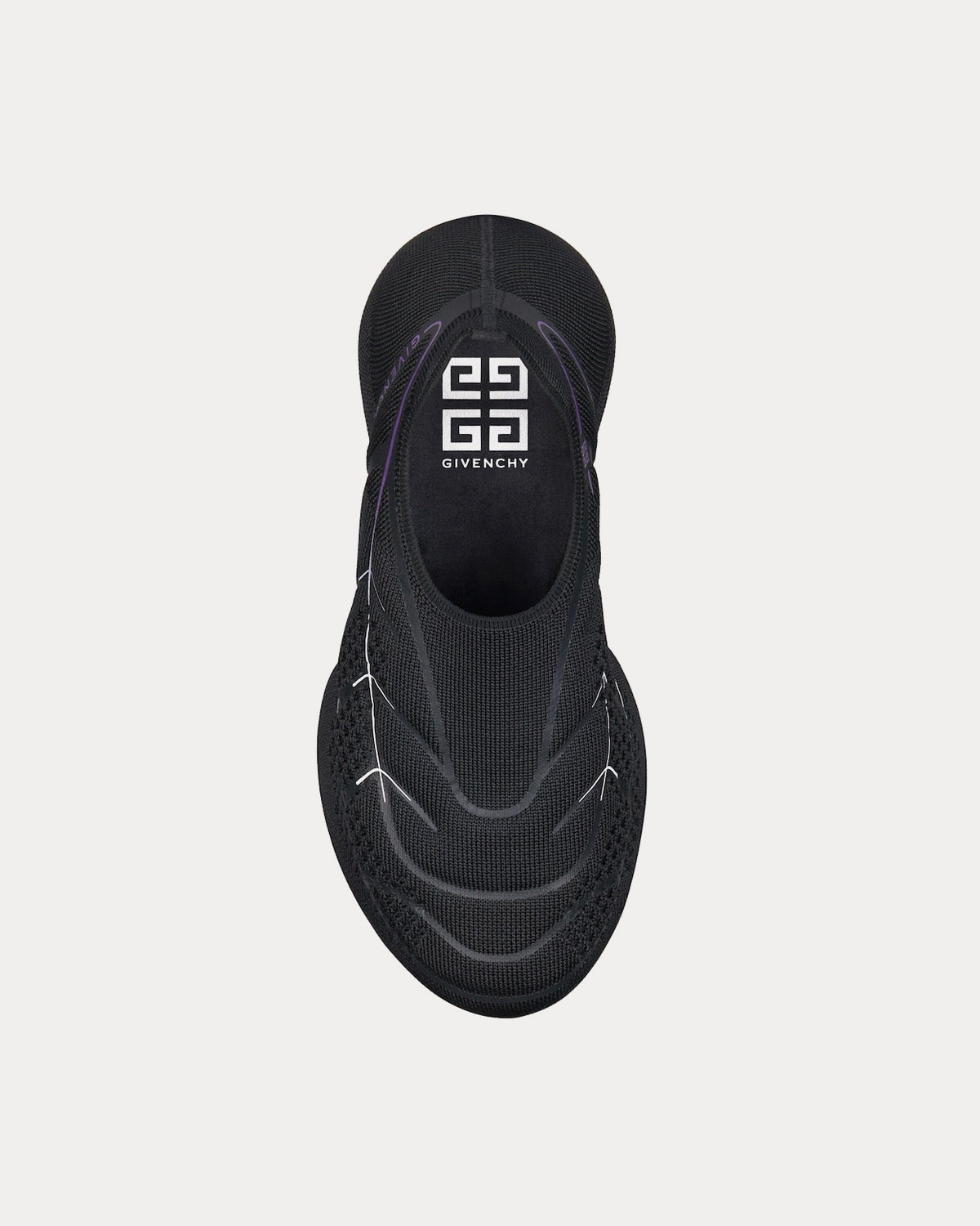 Givenchy - TK-360+ Mesh Black / Purple Slip On Sneakers