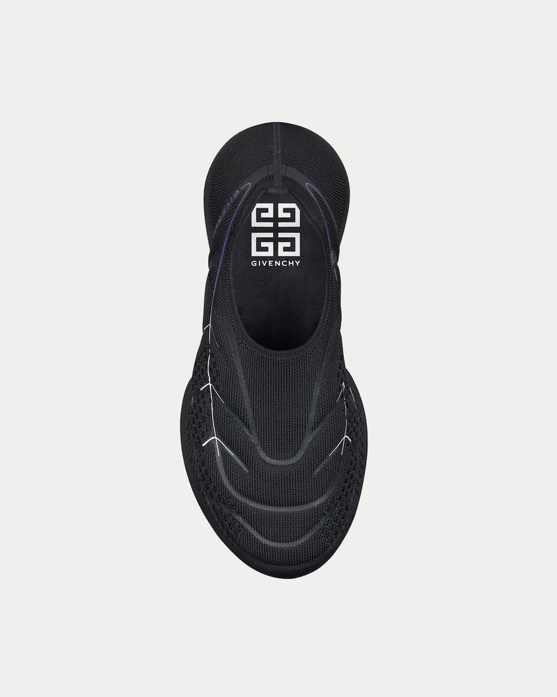 Givenchy TK-360+ Mesh Black / Purple Slip On Sneakers - 2