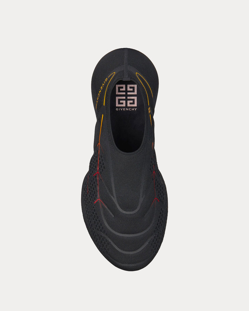 Givenchy TK-360+ Mesh Black / Yellow Slip On Sneakers - 2