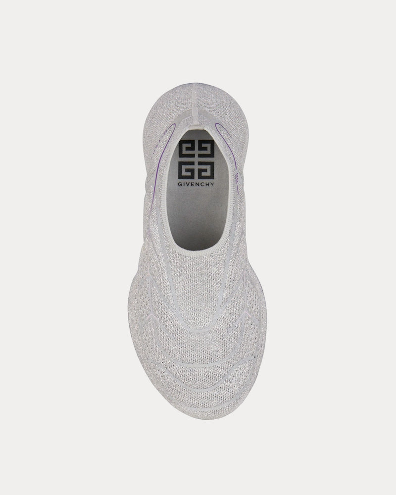 Givenchy TK-360+ Mesh Grey / Purple Slip On Sneakers - 2
