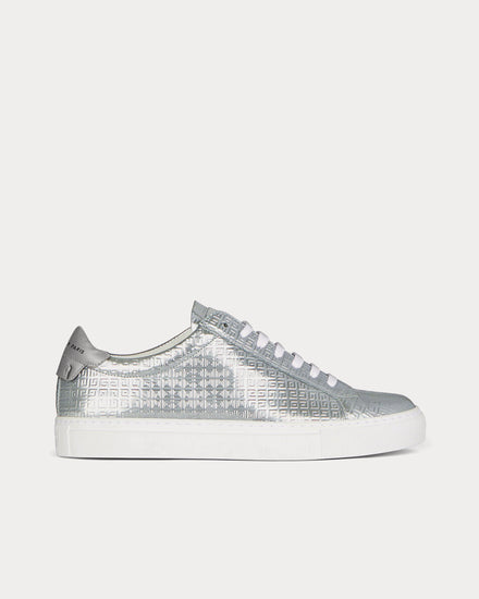 Givenchy Urban Street 4G Metallized Silver Low Top Sneakers - 1