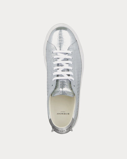 Givenchy Urban Street 4G Metallized Silver Low Top Sneakers - 2