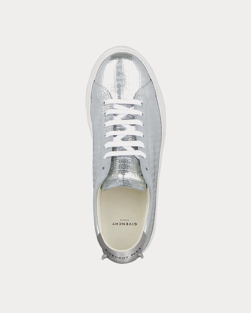 Givenchy Urban Street 4G Metallized Silver Low Top Sneakers - 2